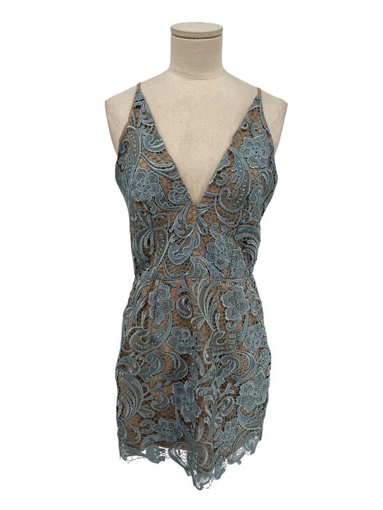 Dress the Population Dresses & Skirts - Dress The Population Allie Lace Dress Mini Blue Size Medium